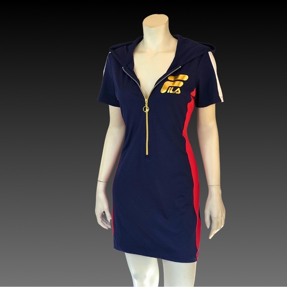 FILA Athletic HOODIE Mini Sports Dress S - Picture 2 of 10